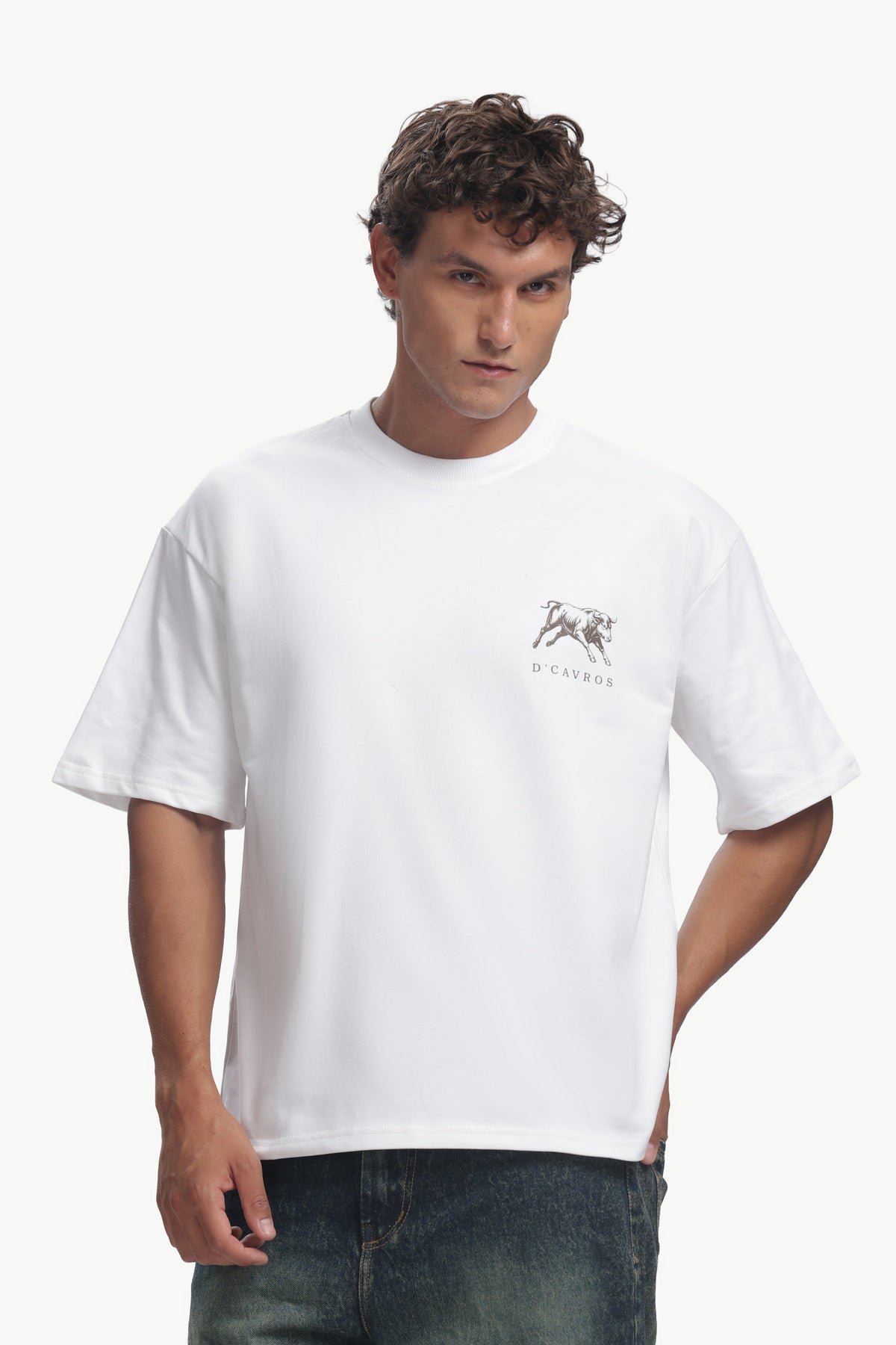 Organic cotton oversized T-shirt with natural cotton fabric