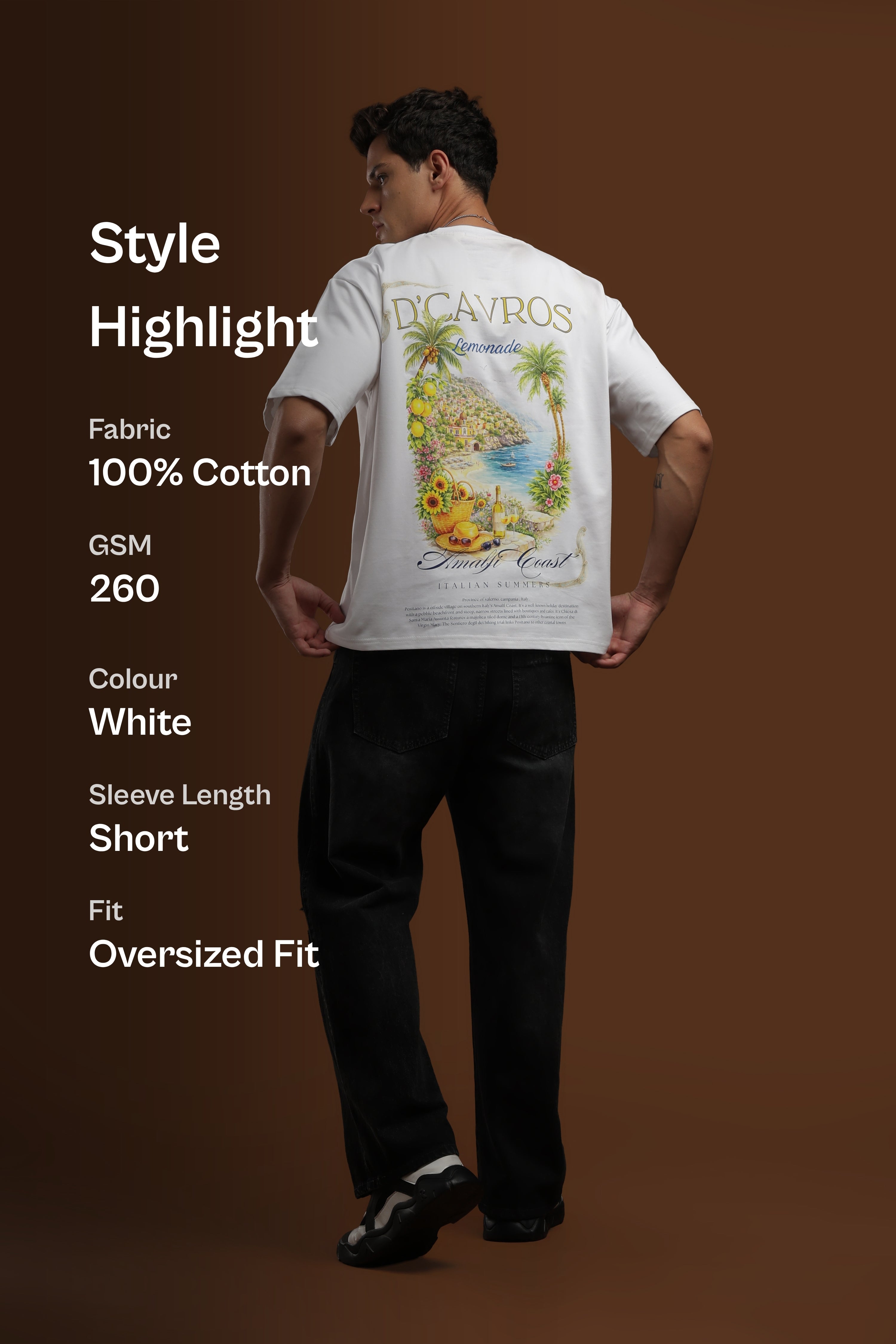 Amalfi coast Oversized Fit T-Shirt