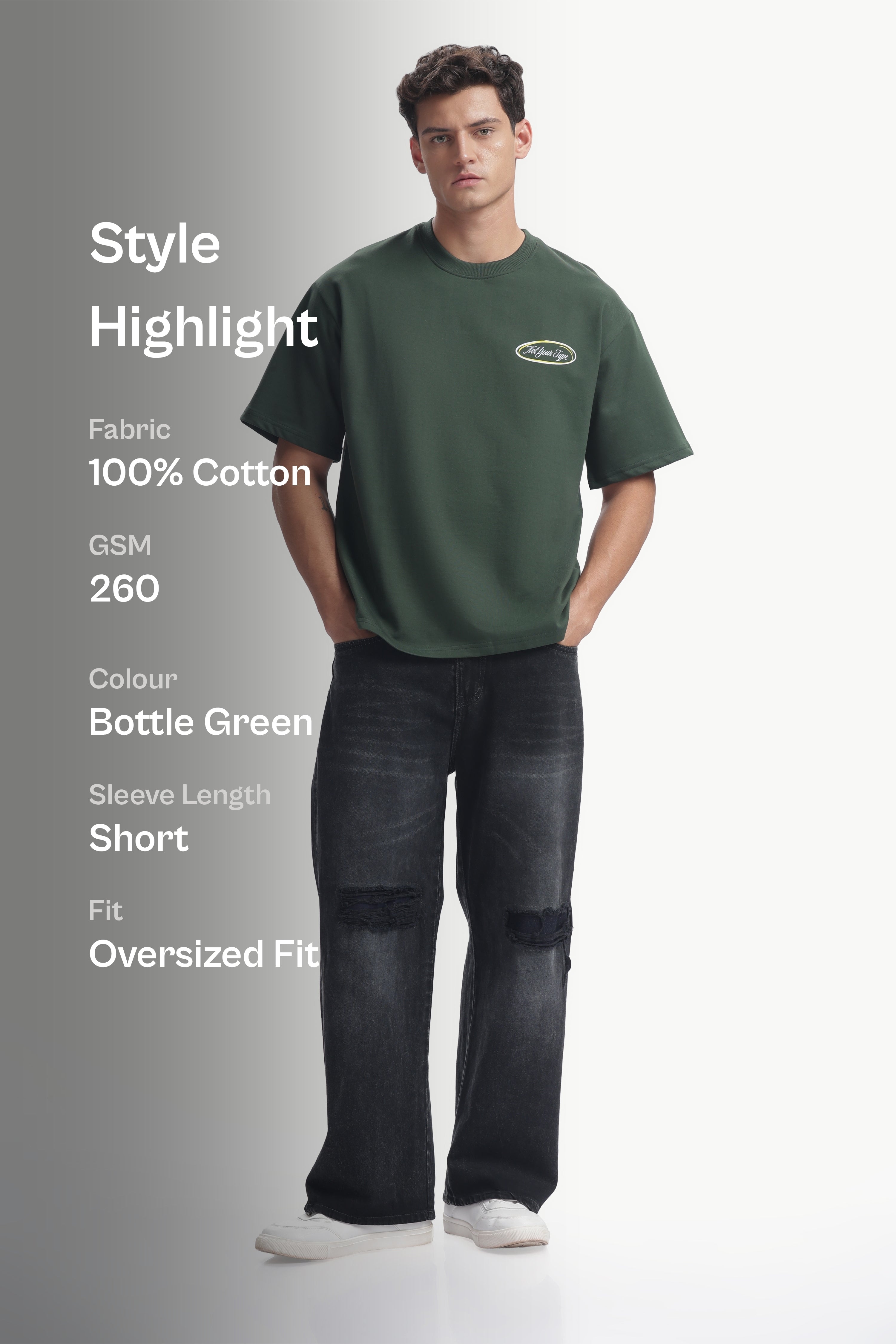 Not Your Type Oversized Fit Tee