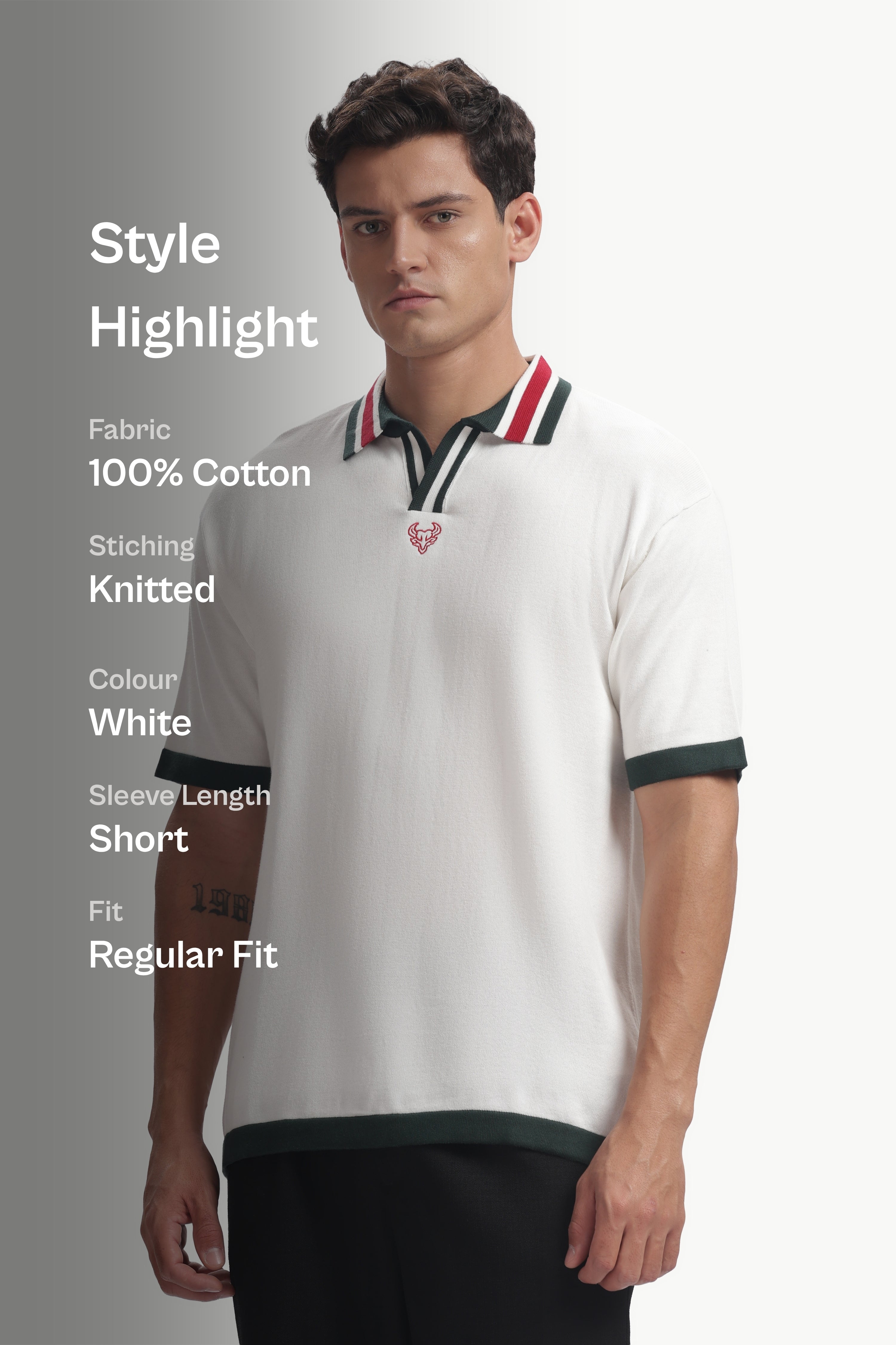 Regular Fit Knitted Polo Shirt