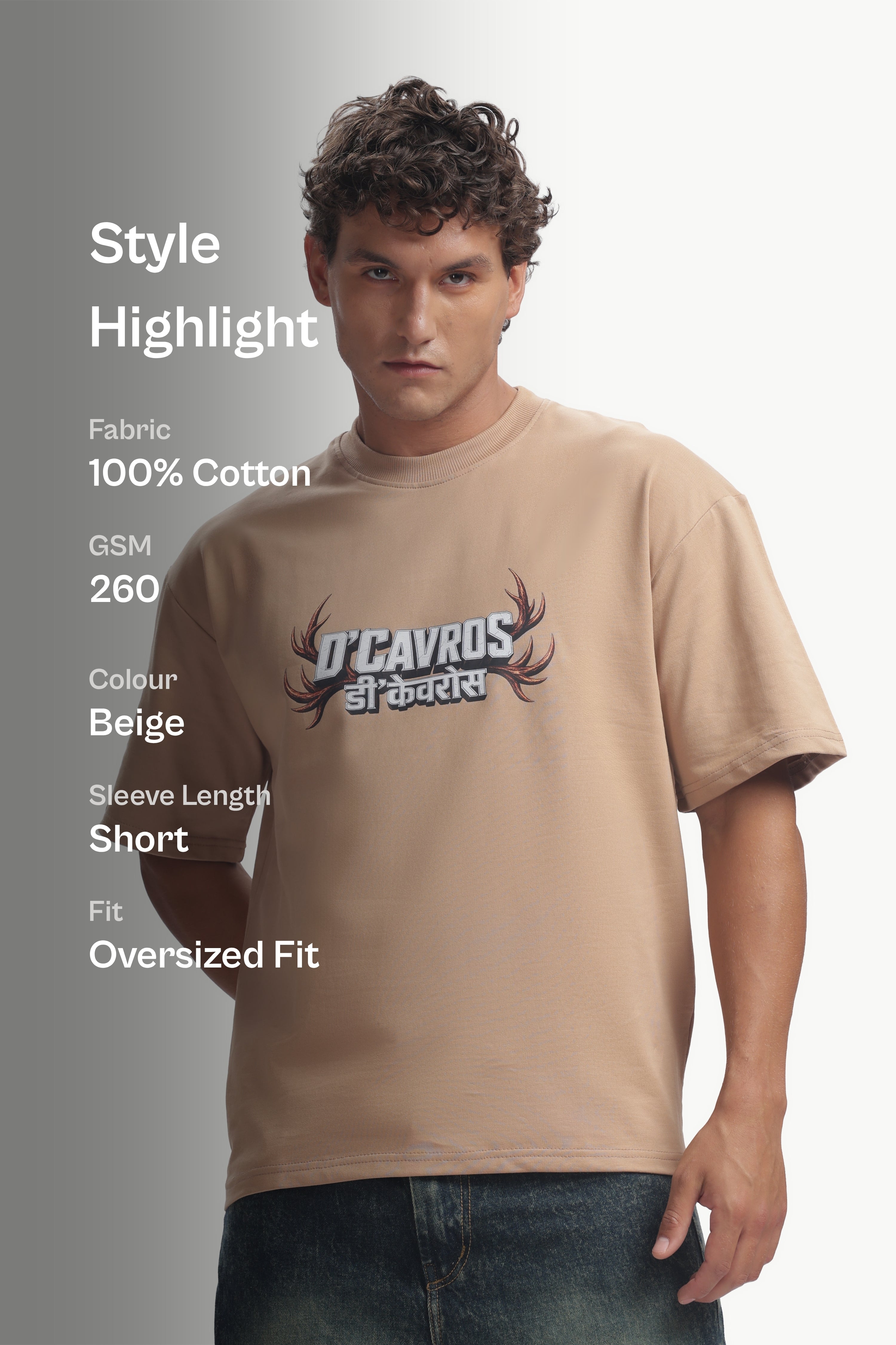 Overized Graphics Printed T-Shirt