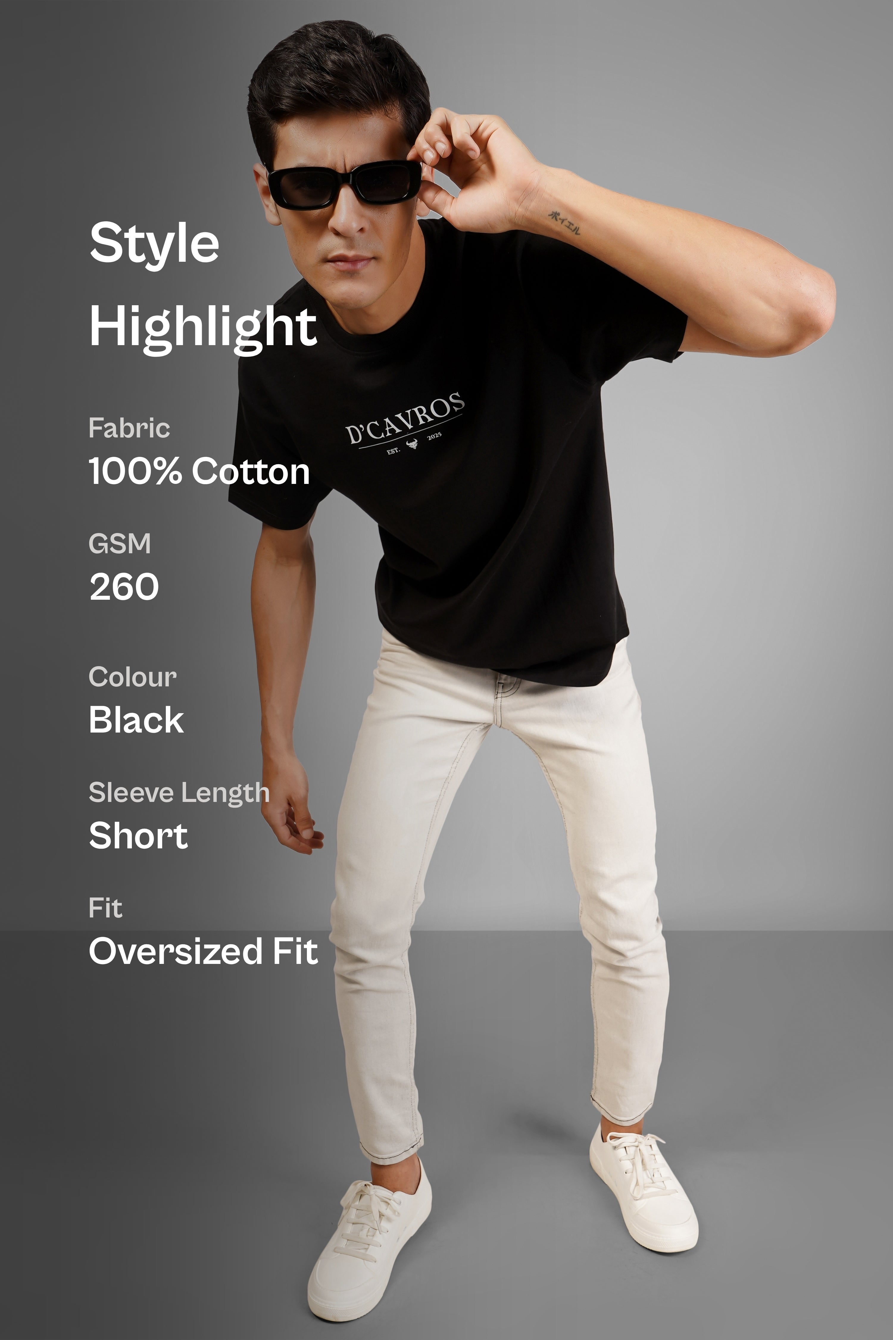 Solid Logo Oversized T-Shirt