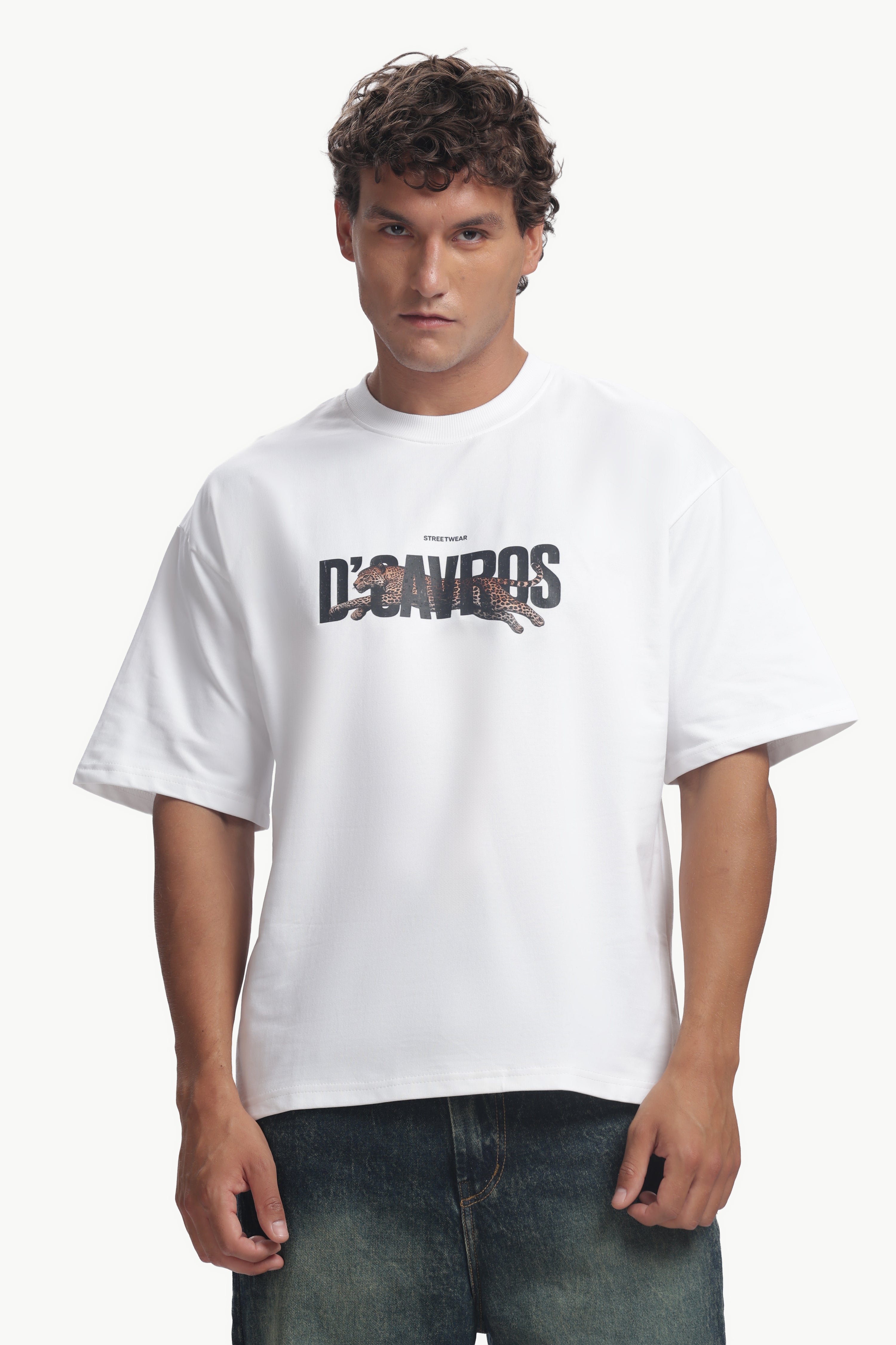 Leopard Graphic Printed T-Shirt