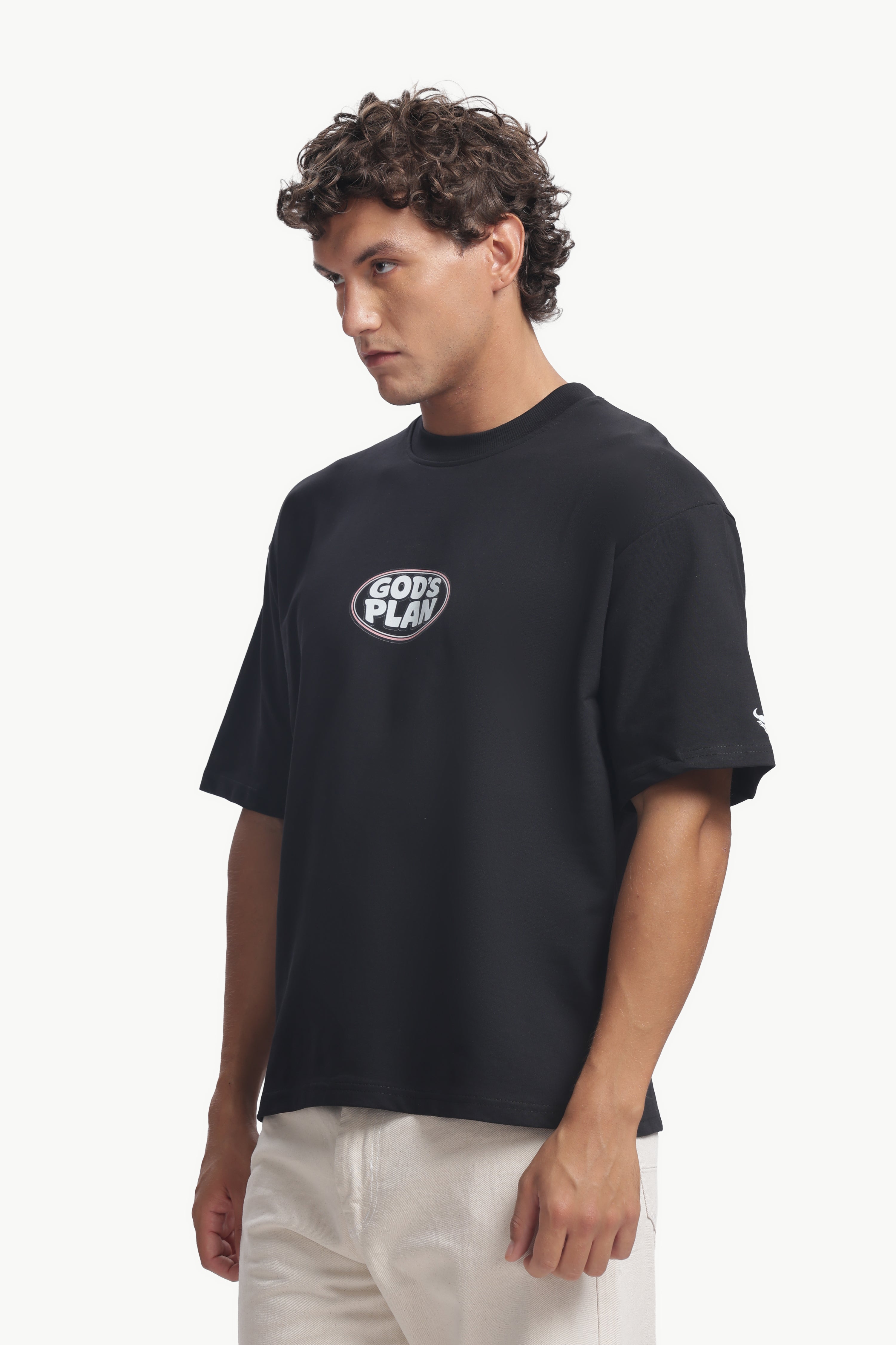 God's Plan Oversized Printed Tee