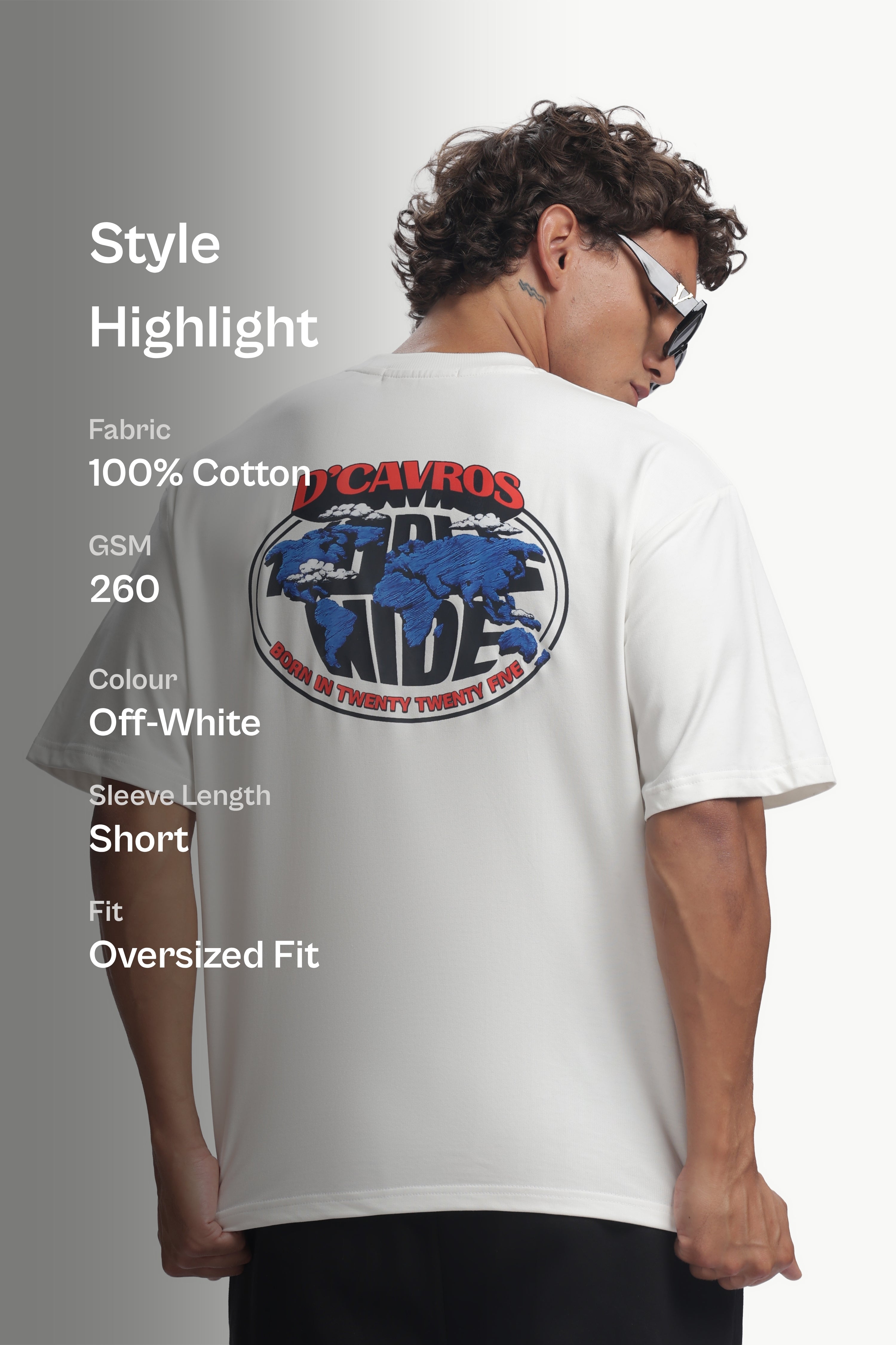 World Map Oversized T-Shirt