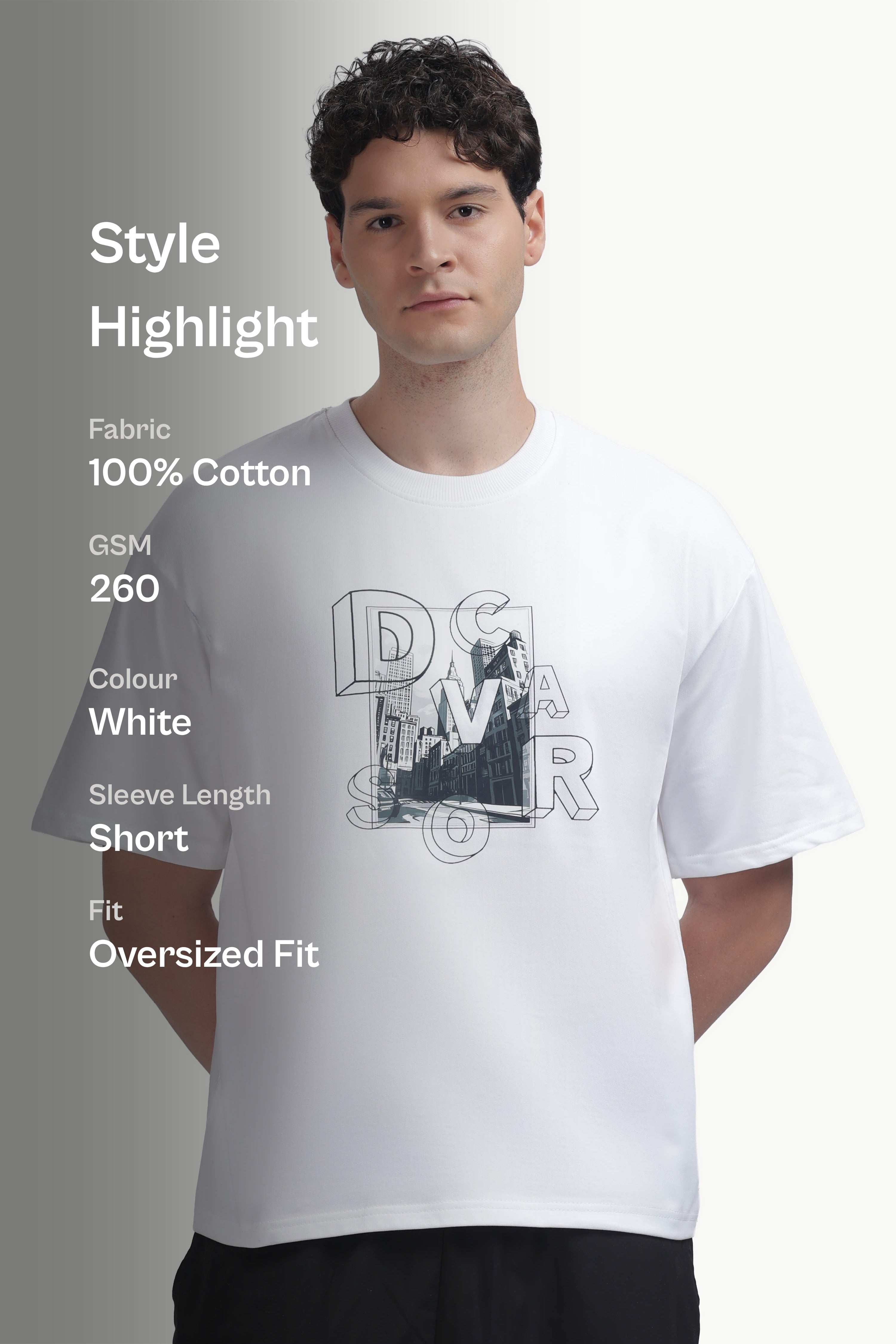 Loose Fit Graphics Printed T-Shirt