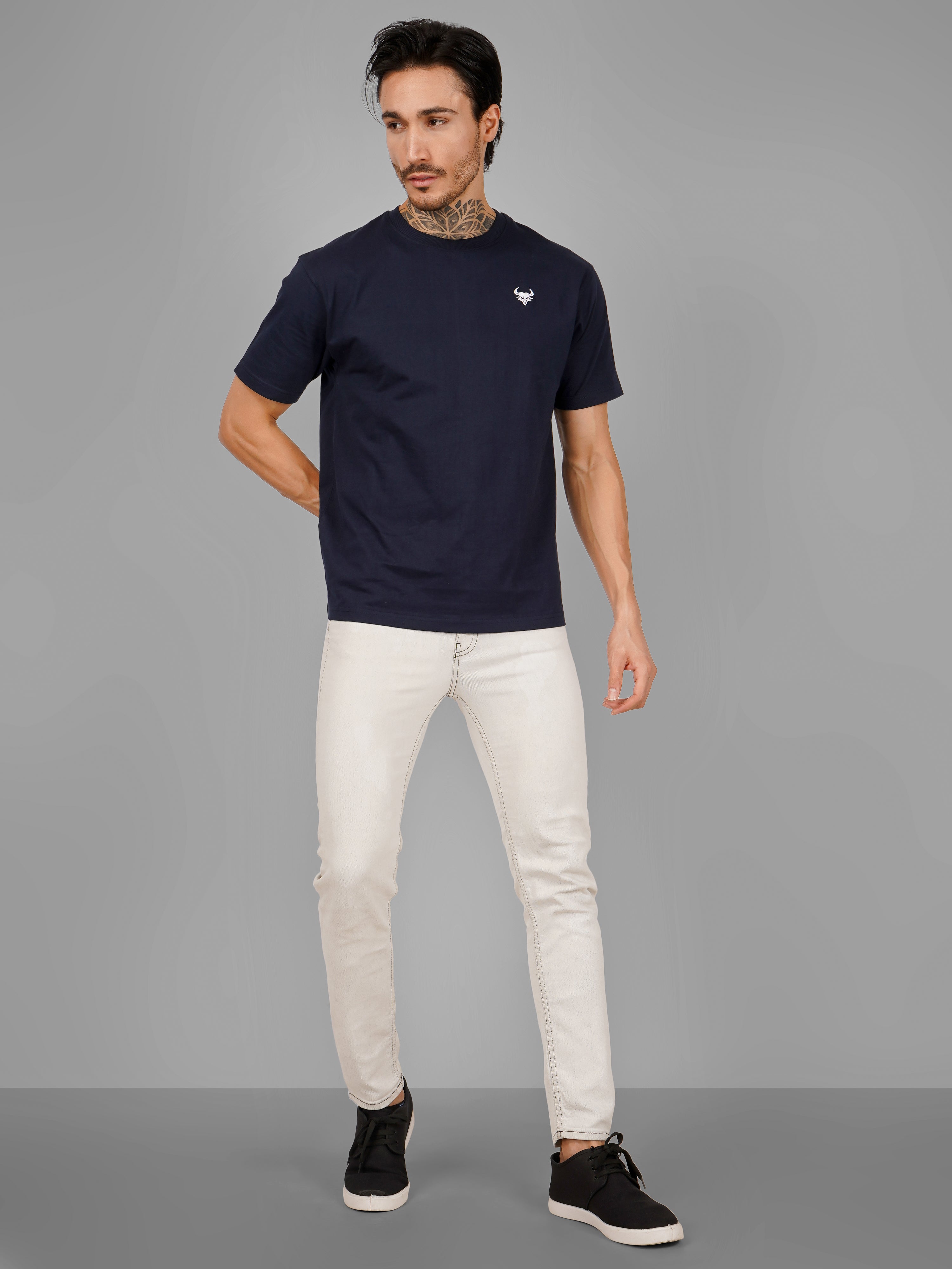 Embroidered D'CAVROS logo T Shirt UNISEX