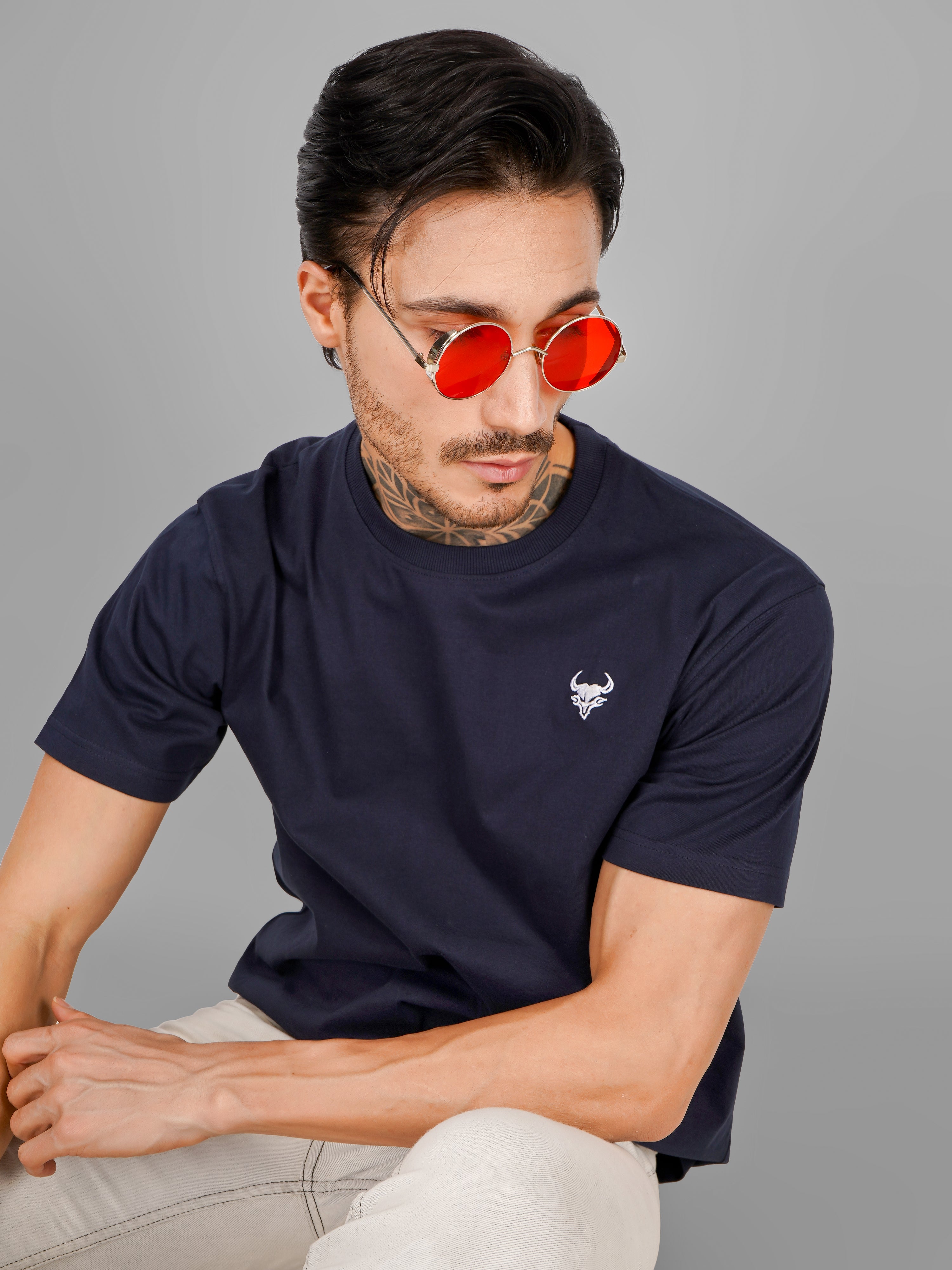 Embroidered D'CAVROS logo T Shirt UNISEX