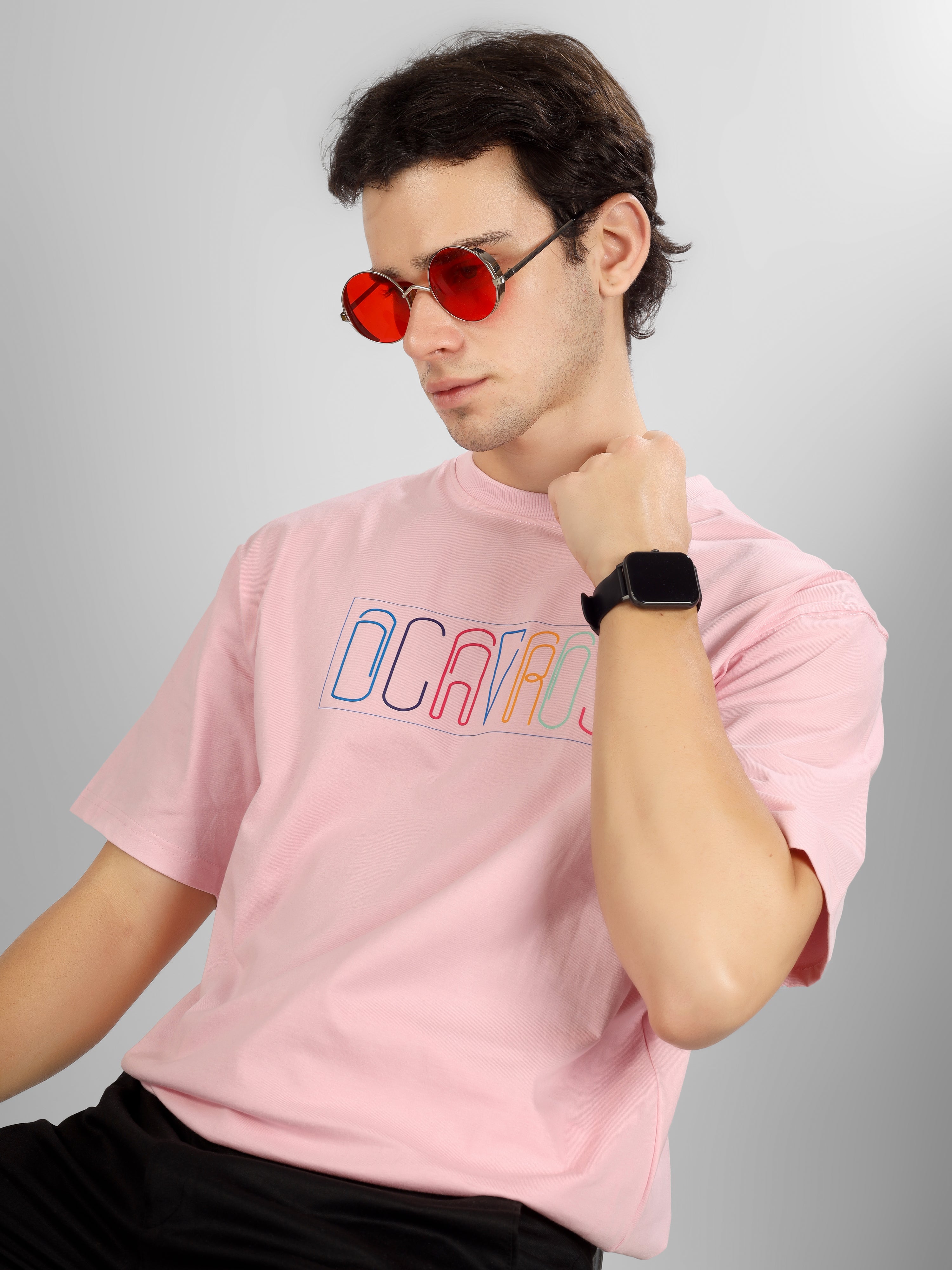 Colourful Typography Graphic T Shirt