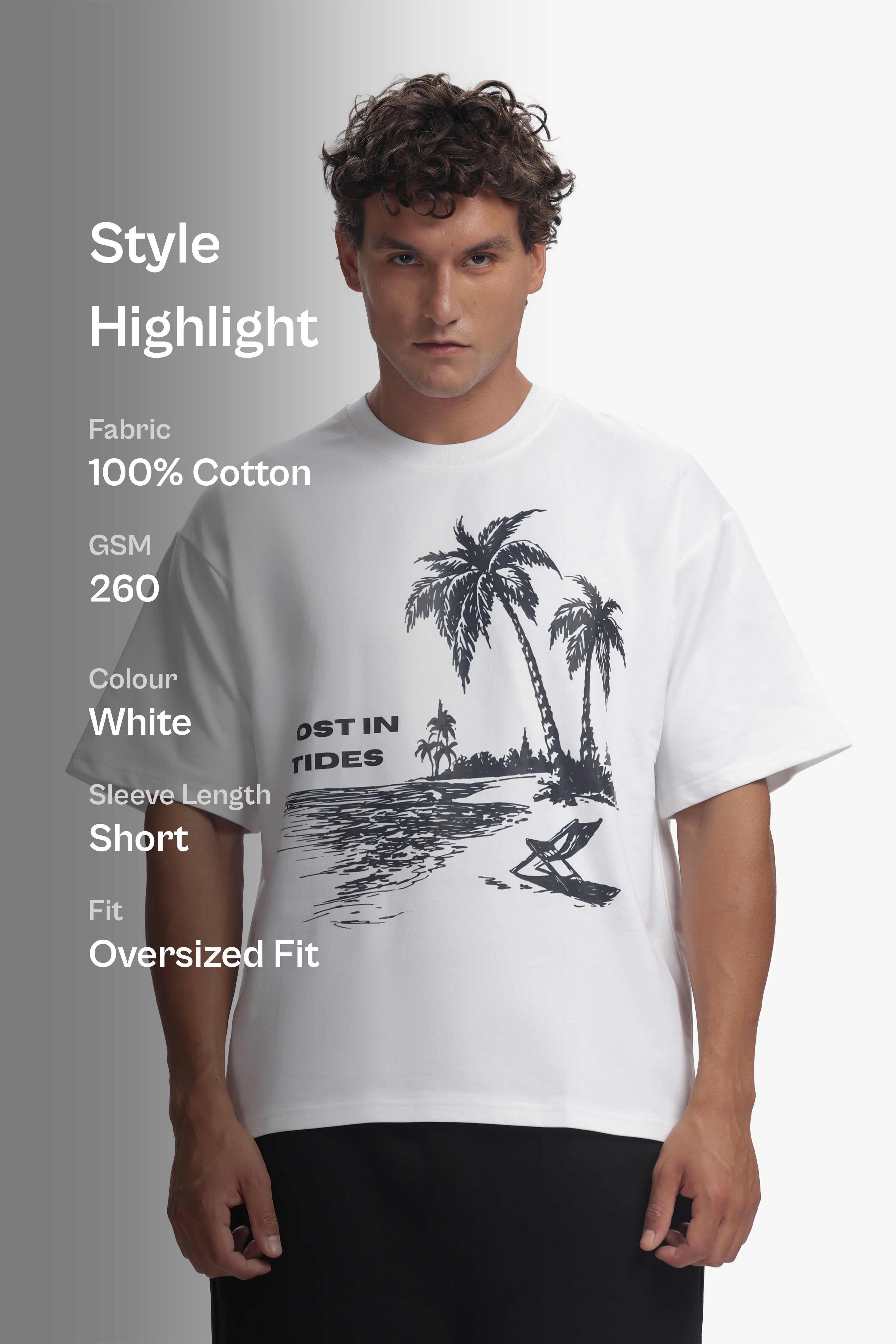 Beach Oversized Men's Tee
