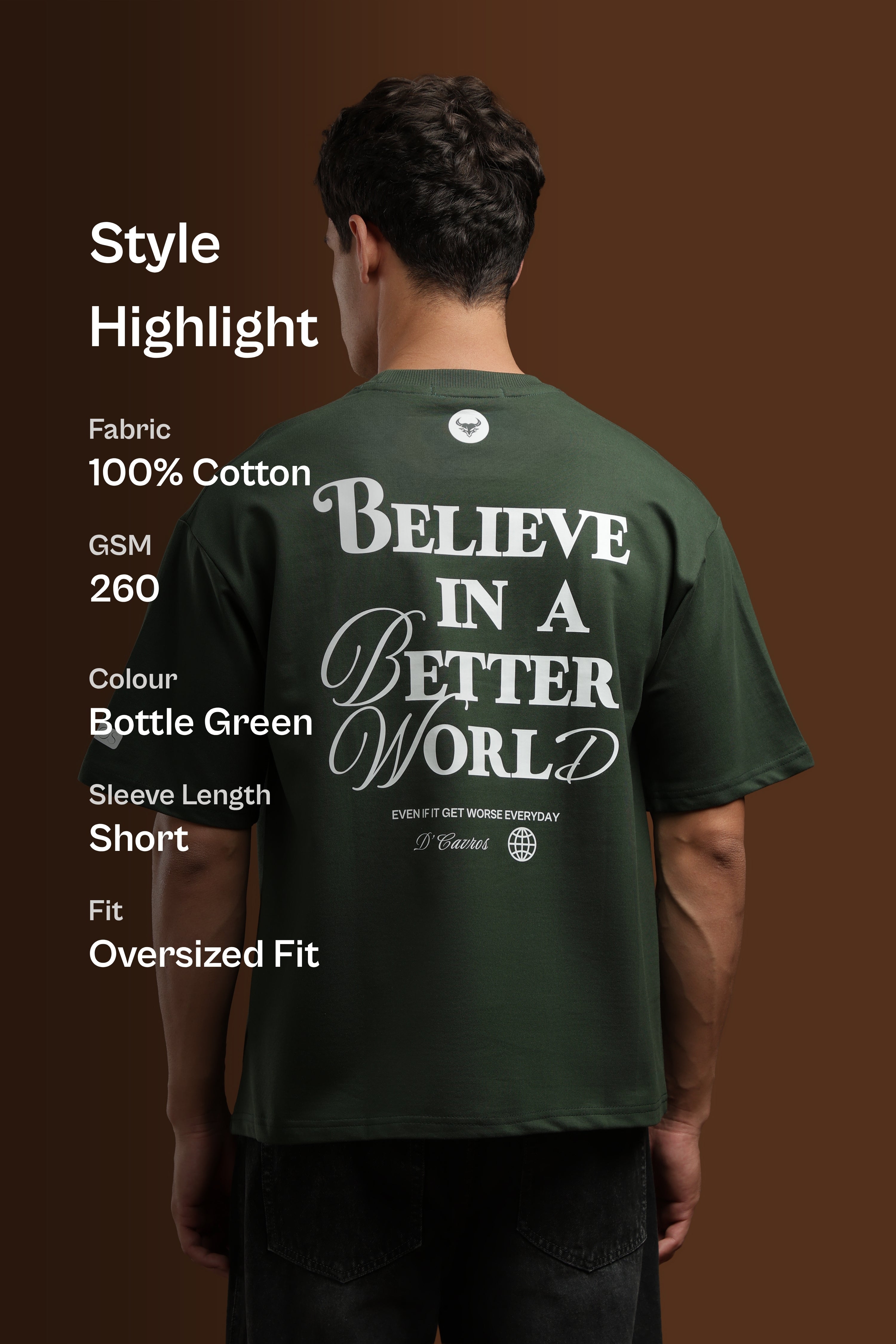 Better World Printed Oversized T-Shirt