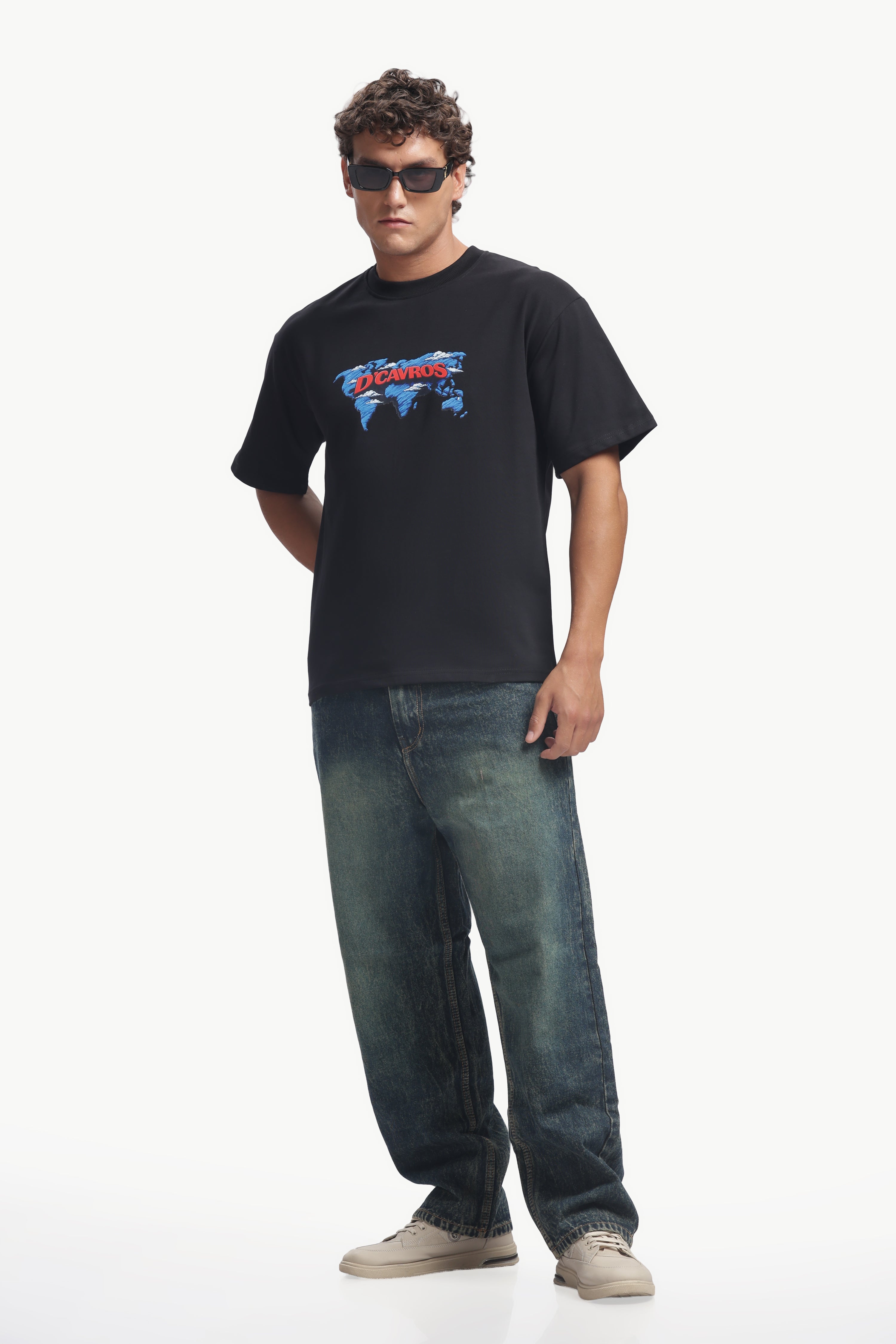 World Map Oversized T-Shirt