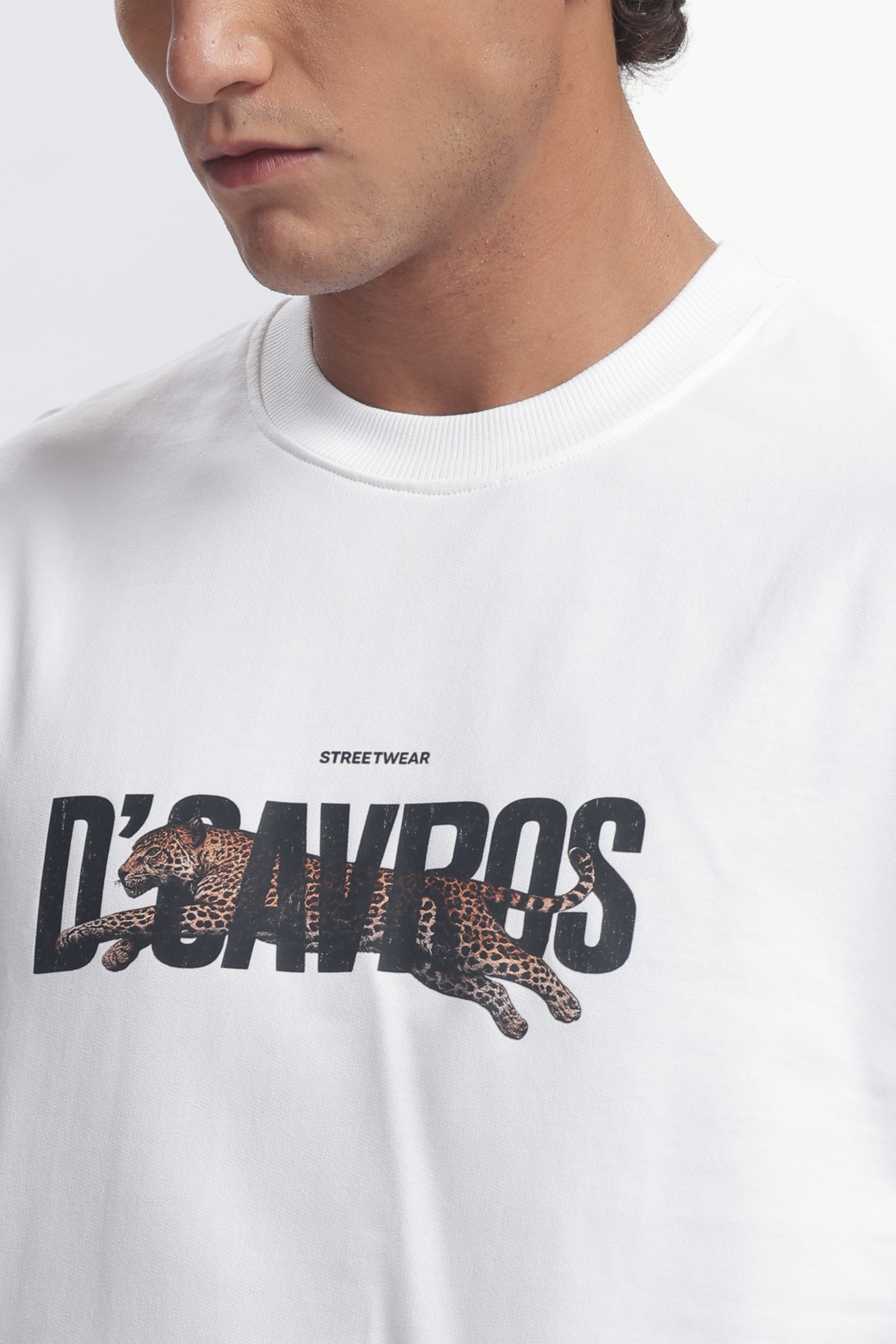 Leopard Graphic Printed T-Shirt