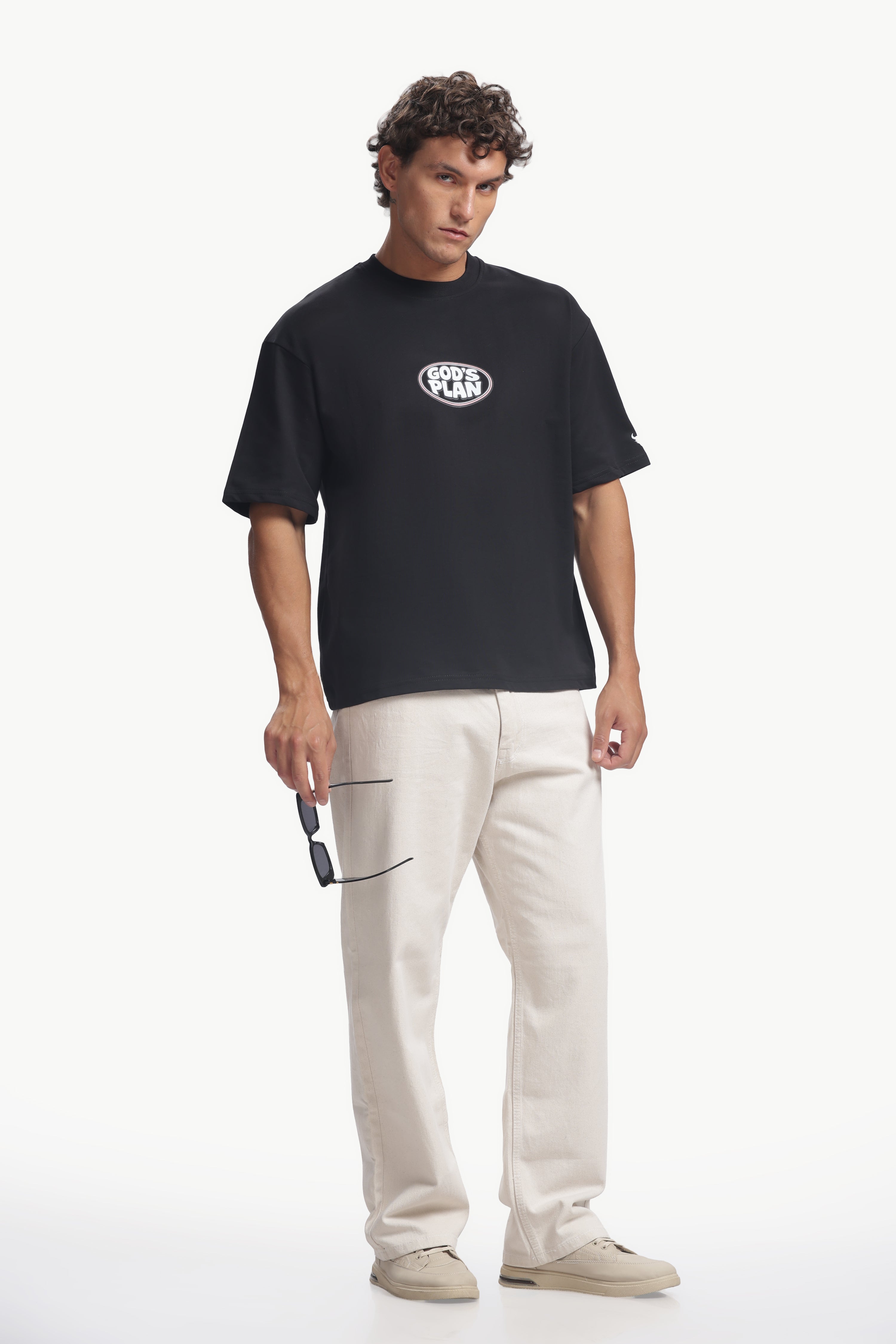 God's Plan Oversized Printed Tee
