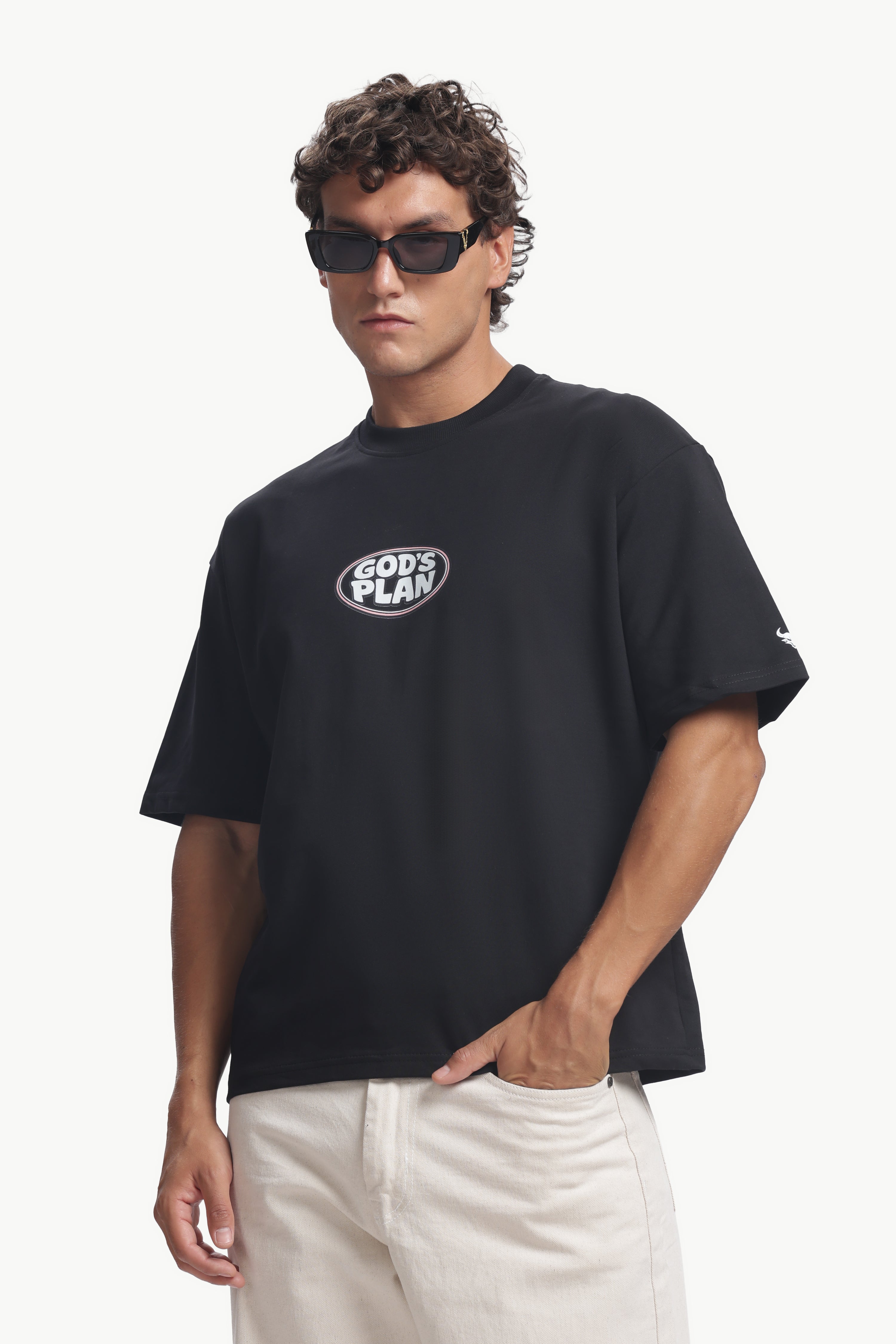 God's Plan Oversized Printed Tee