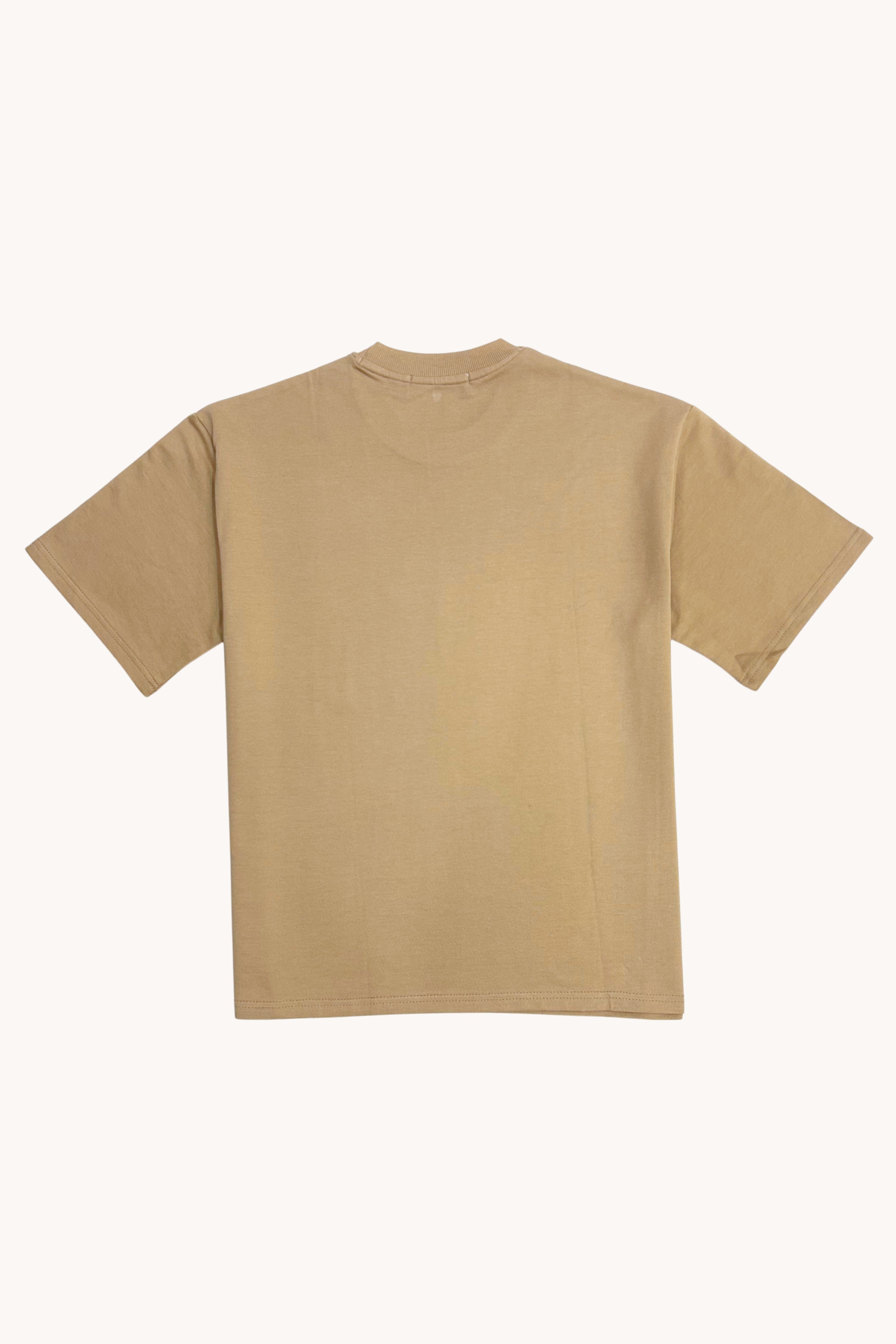 Back view of Oversized Fit Focal Point T-Shirt in soft cotton for relaxed everyday style.